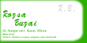 rozsa buzai business card